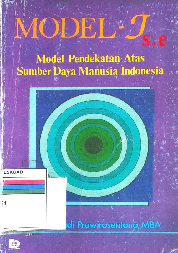 Model J Model Pendekatan Atas Sumber Daya Manusia Indonesia